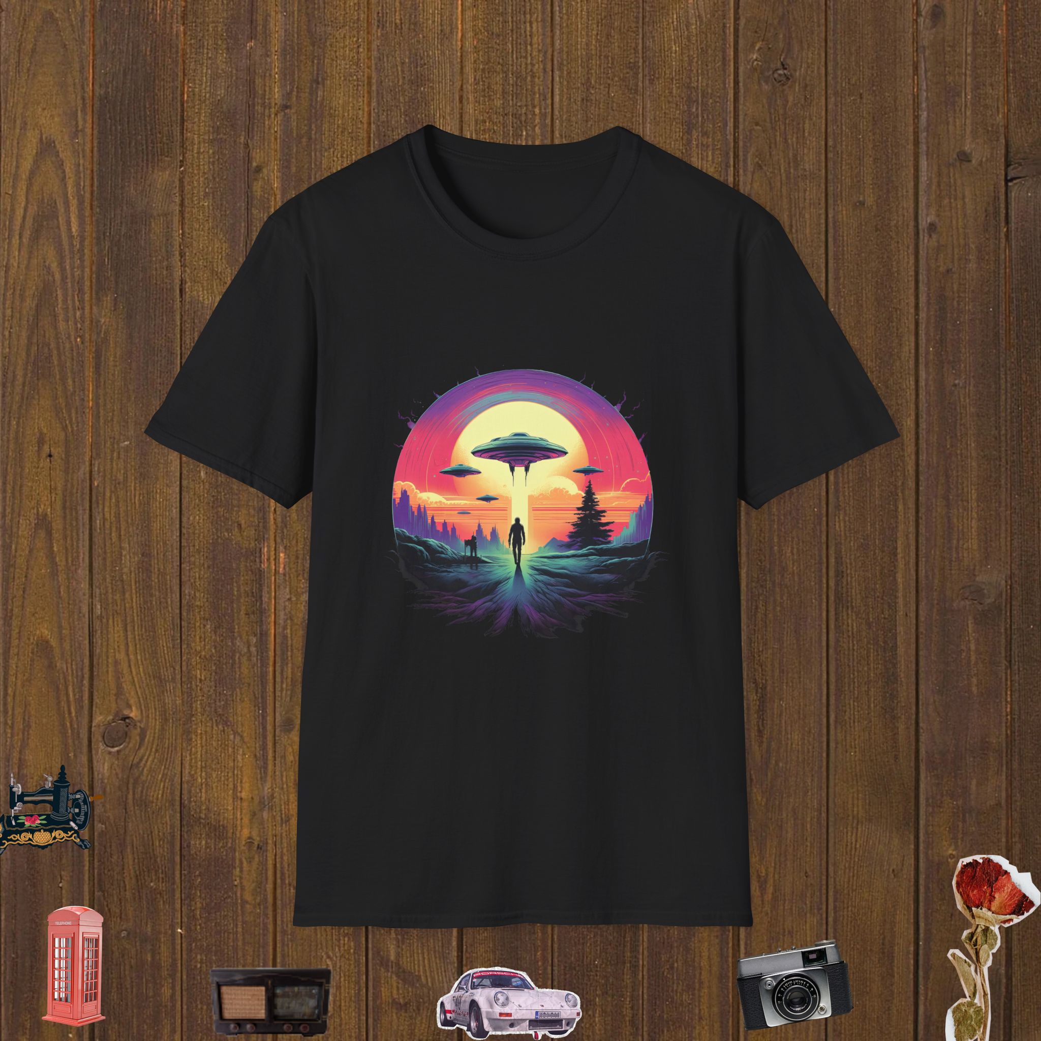Alien Encounter Horizon Unisex Softstyle T-Shirt