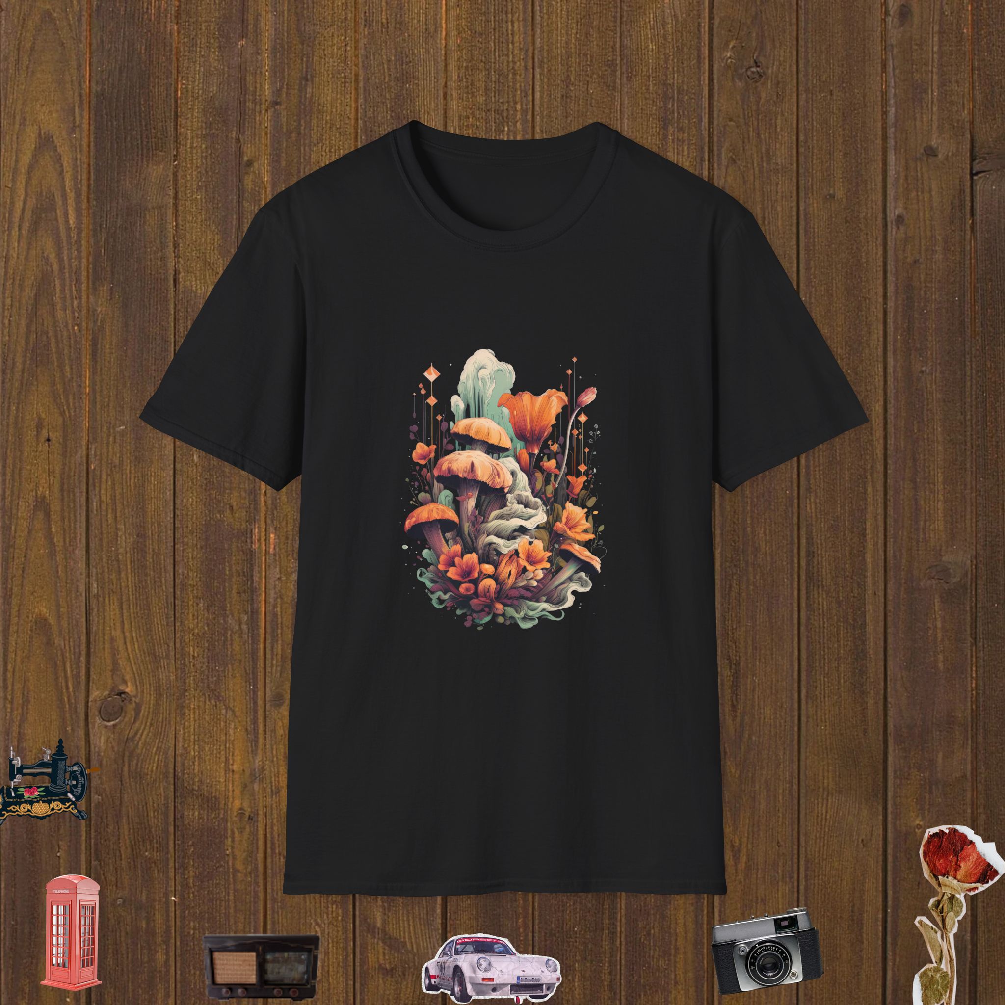 Enchanted Fungi Garden Unisex Softstyle T-Shir