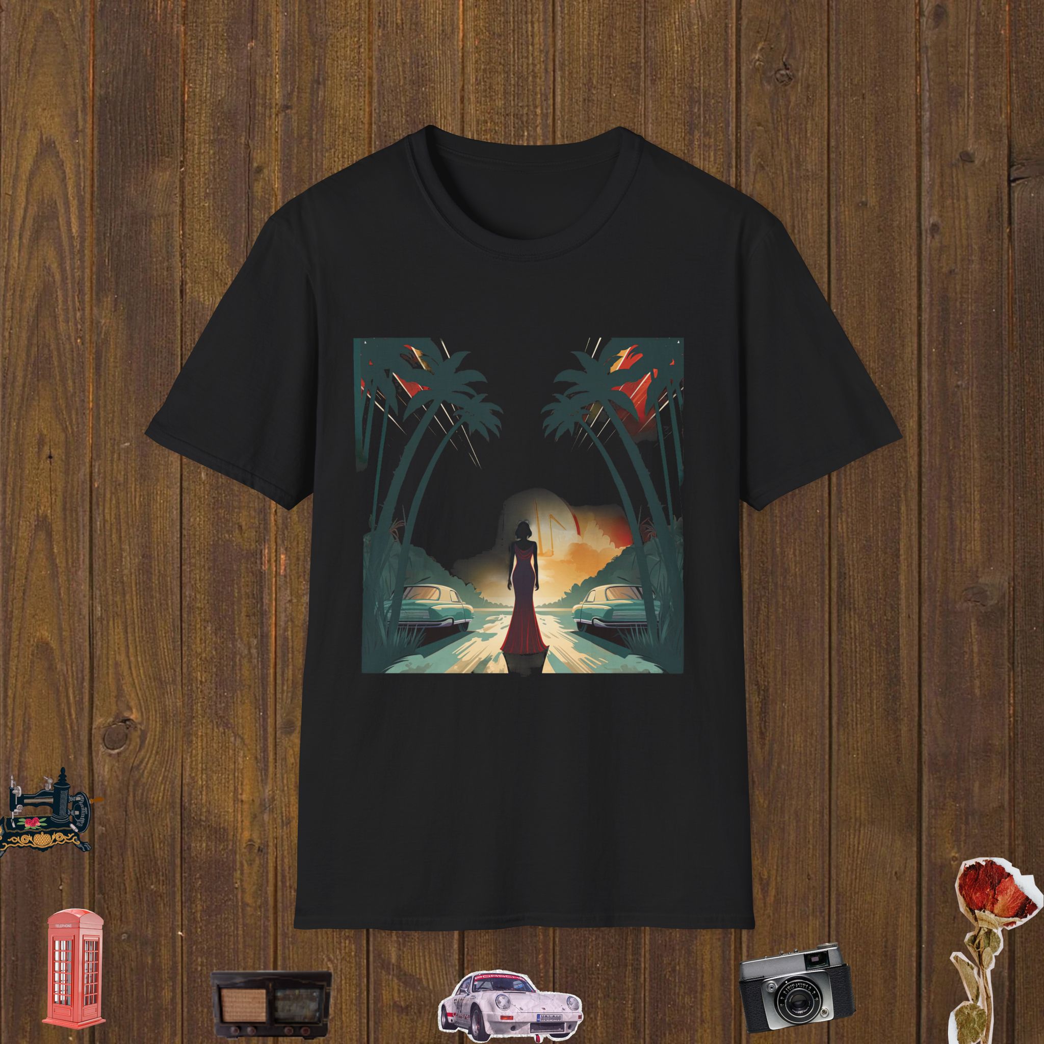 Glamorous Sunset Drive Unisex Softstyle T-Shirt