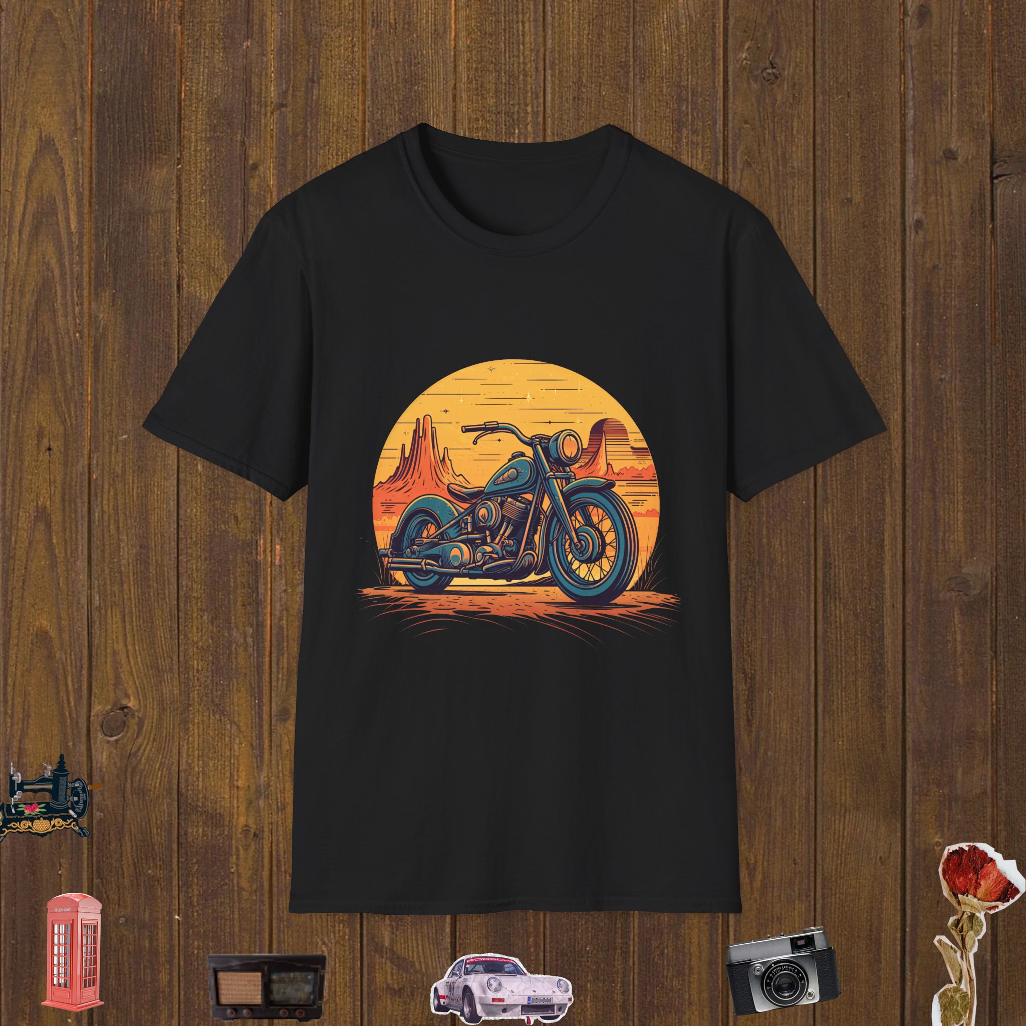 Desert Chopper Ride – Unisex Softstyle T-Shirt