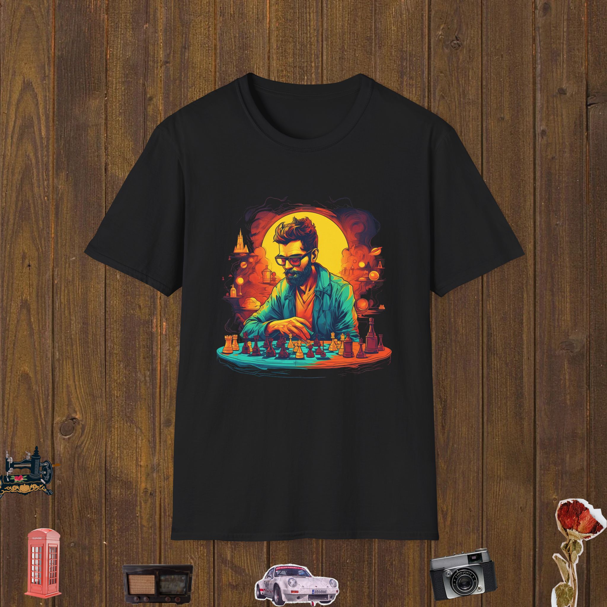 Chess Master Focus Unisex Softstyle T-Shirt