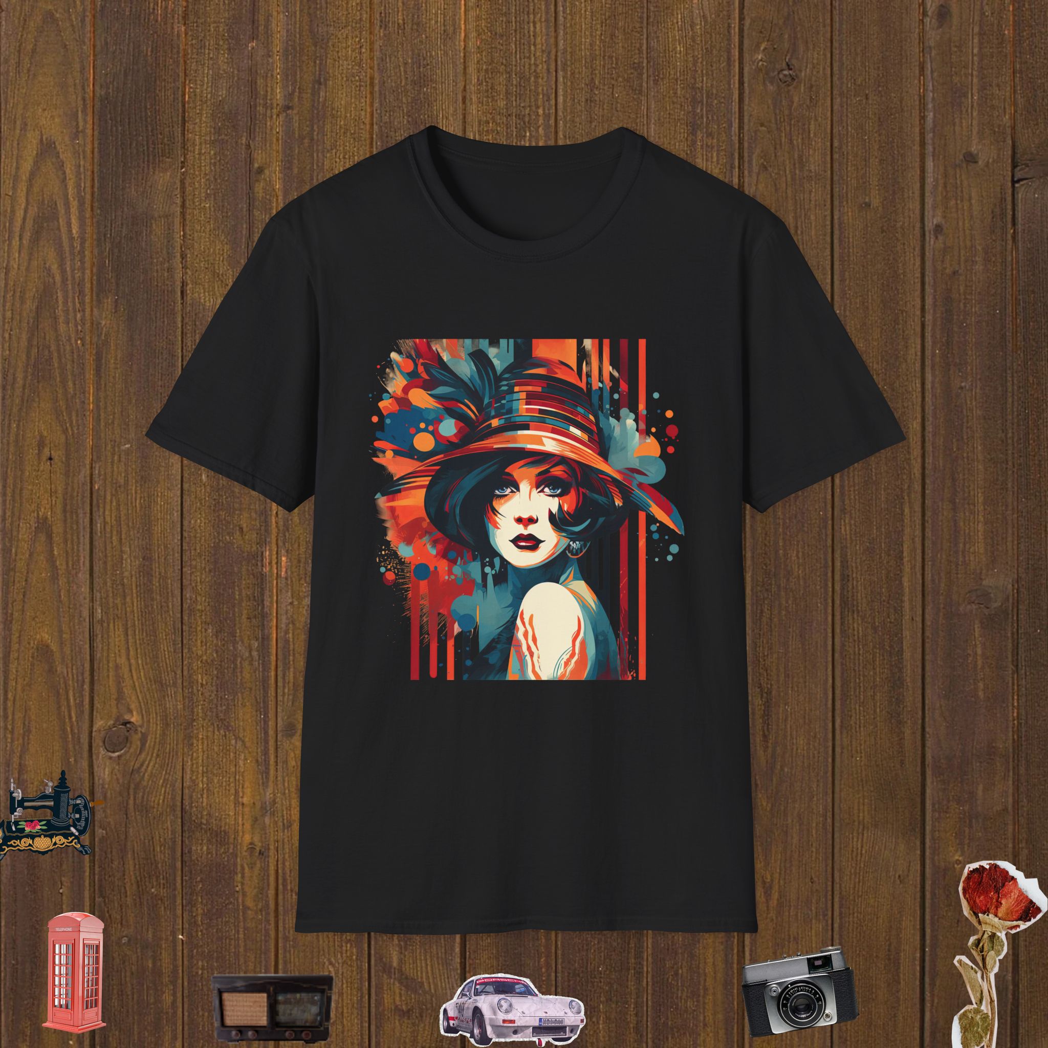 Bold Flapper Glam – Unisex Softstyle T-Shirt