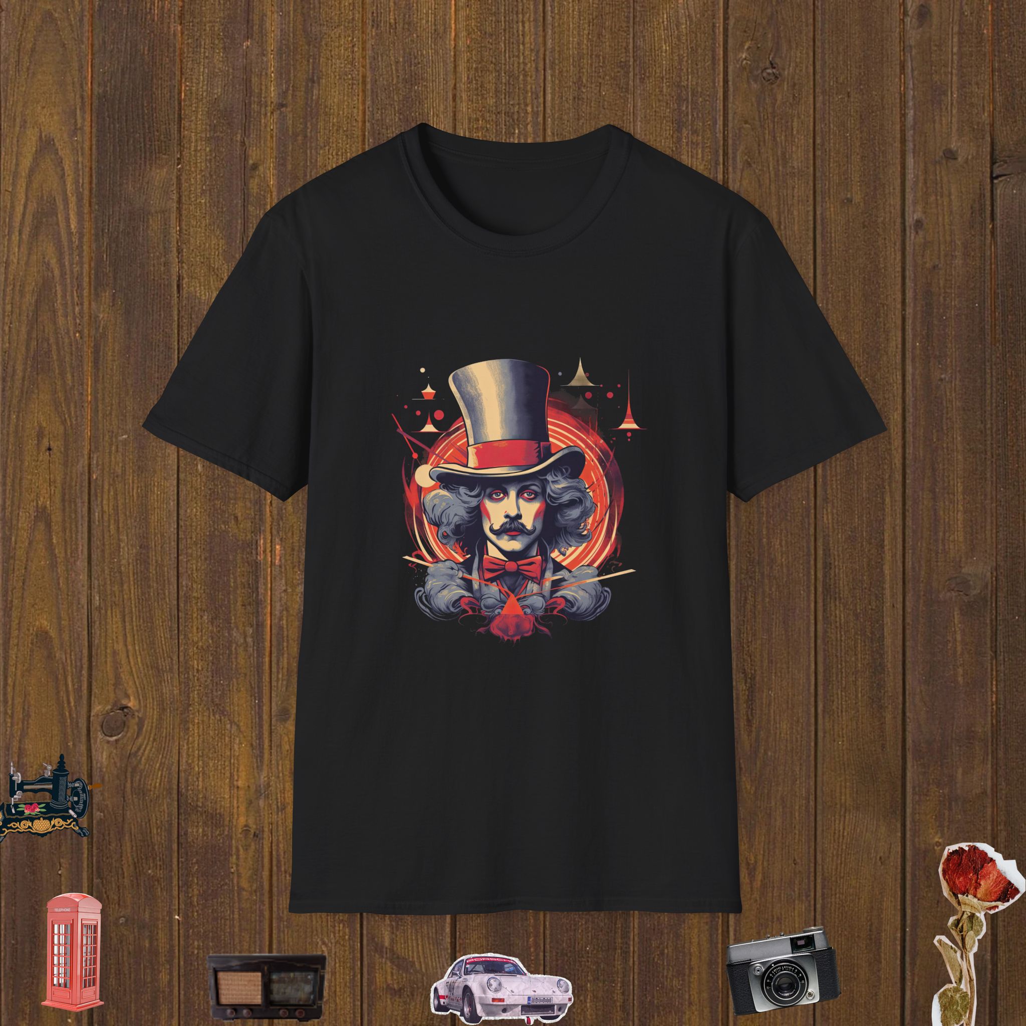 Dashing Ringmaster Portrait Unisex Softstyle T-Shirt