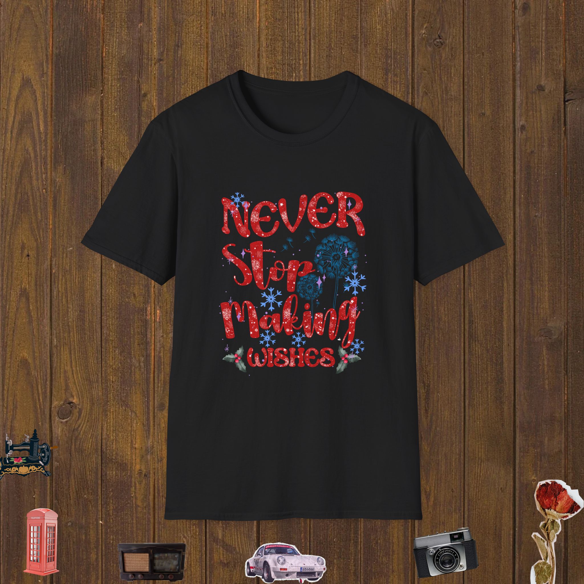 Winter Wishes Bloom Unisex Softstyle T-Shirt