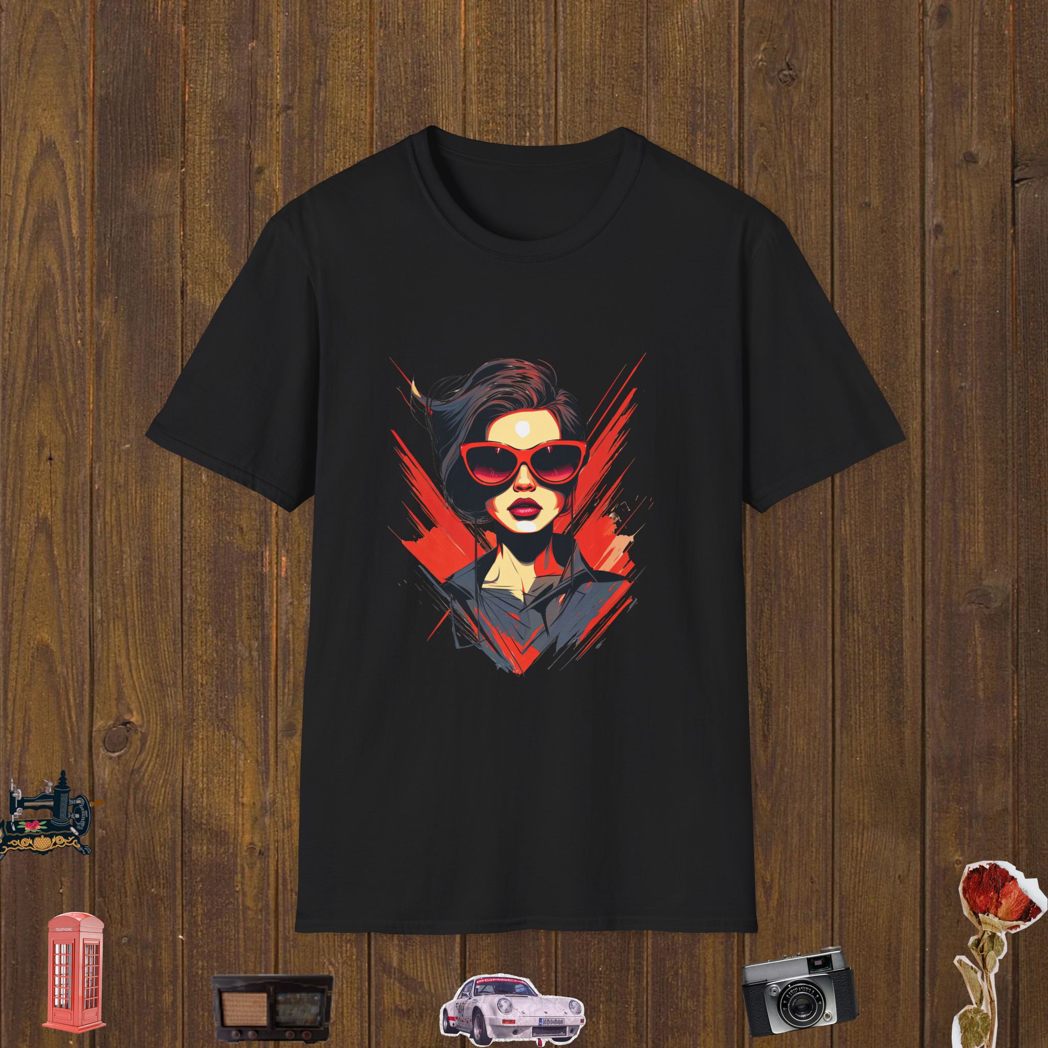 Bold Red Edge Unisex Softstyle T-Shirt