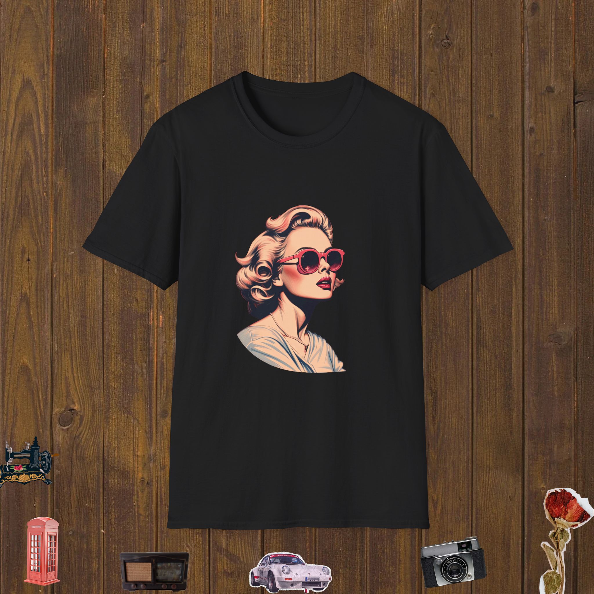 Blonde Icon Style Unisex Softstyle T-Shirt