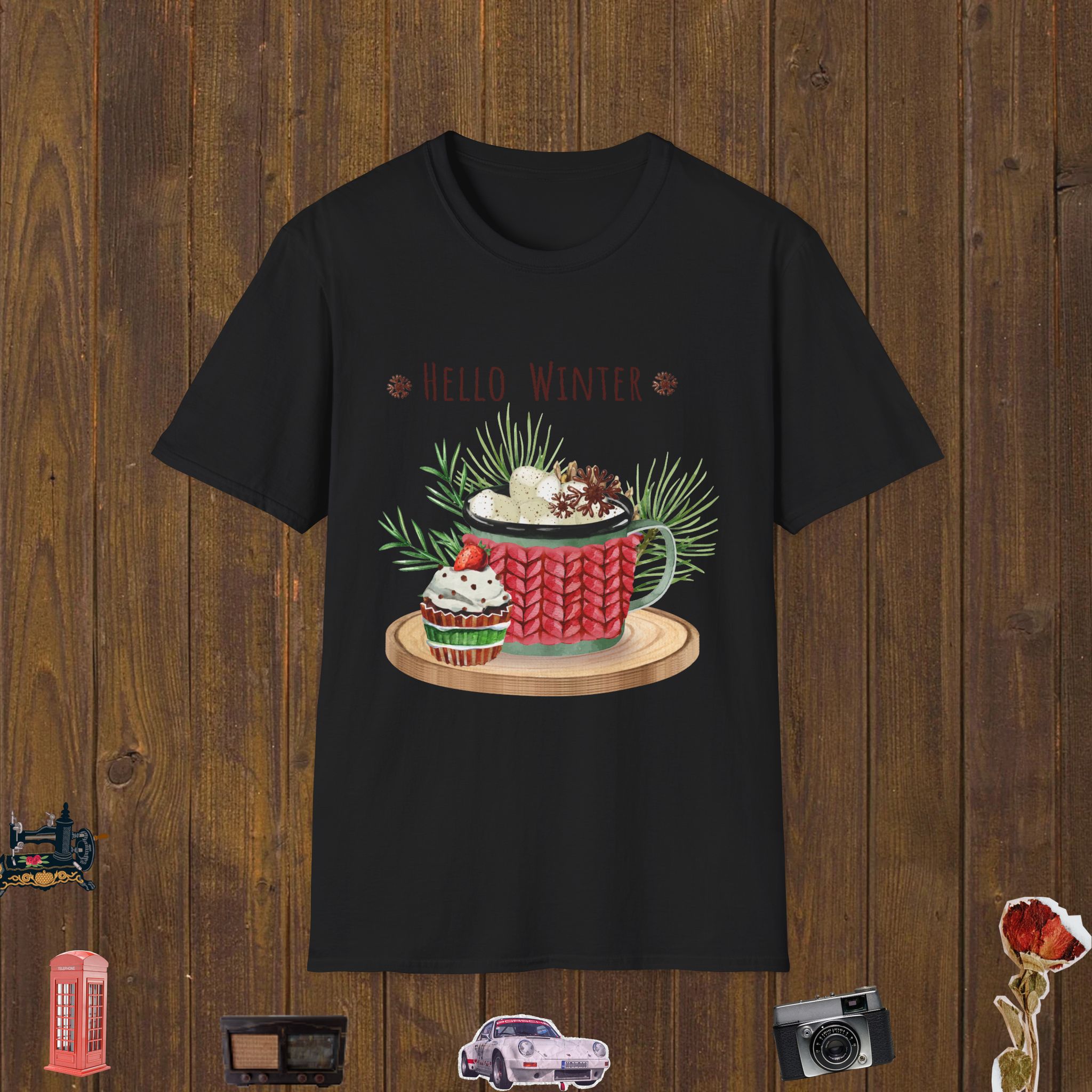 Winter Cocoa Delight Unisex Softstyle T-Shirt