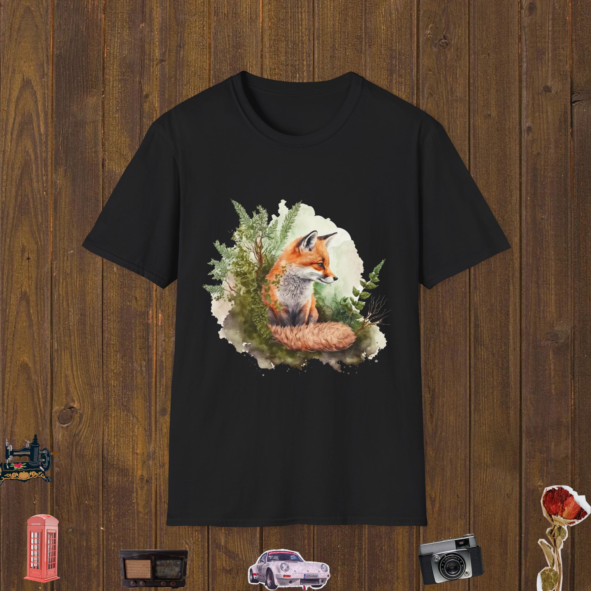 Forest Fox Calm Unisex Softstyle T-Shirt