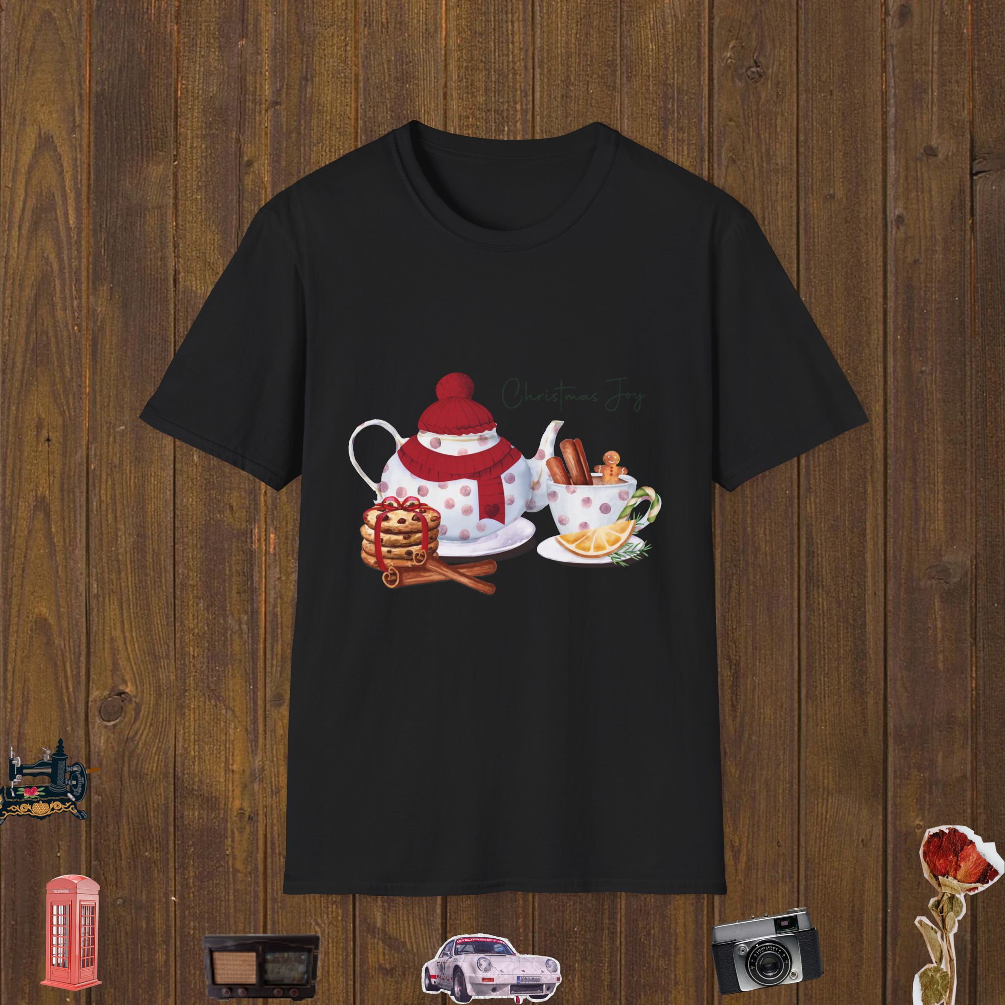 Christmas Tea Joy Unisex Softstyle T-Shirt