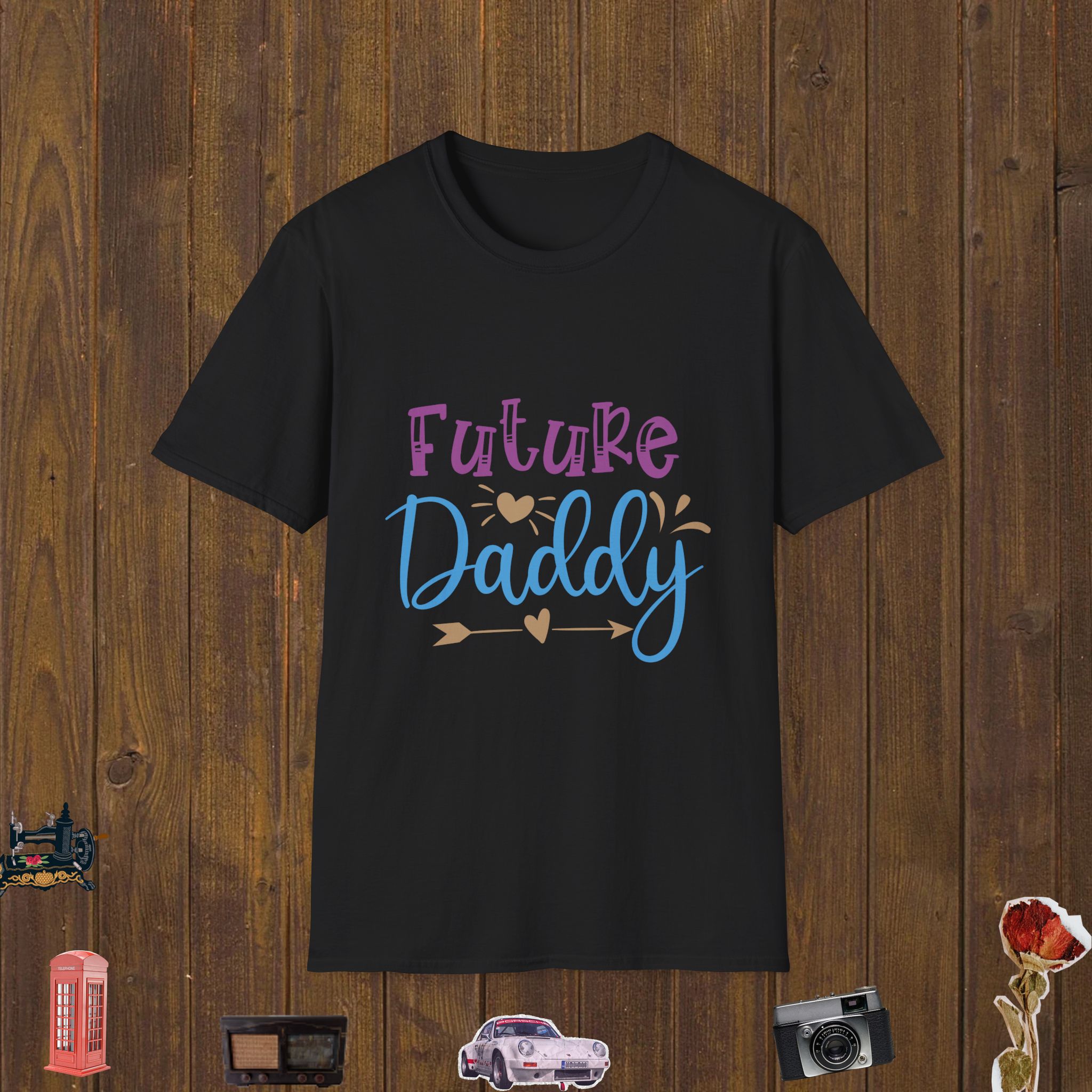 Future Daddy Quote Unisex Softstyle T-Shirt
