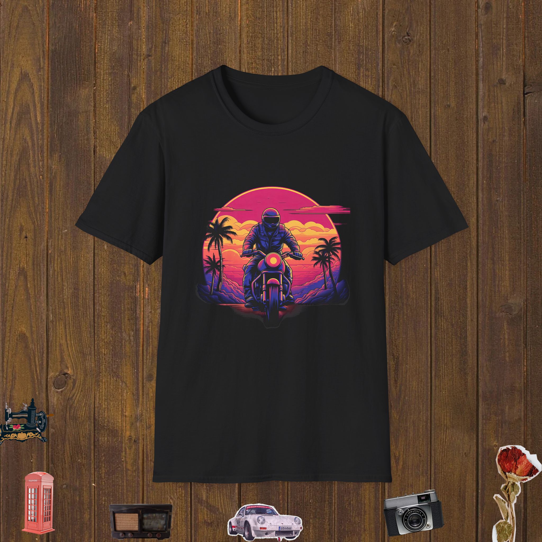Neon Road Rebel – Unisex Softstyle T-Shirt