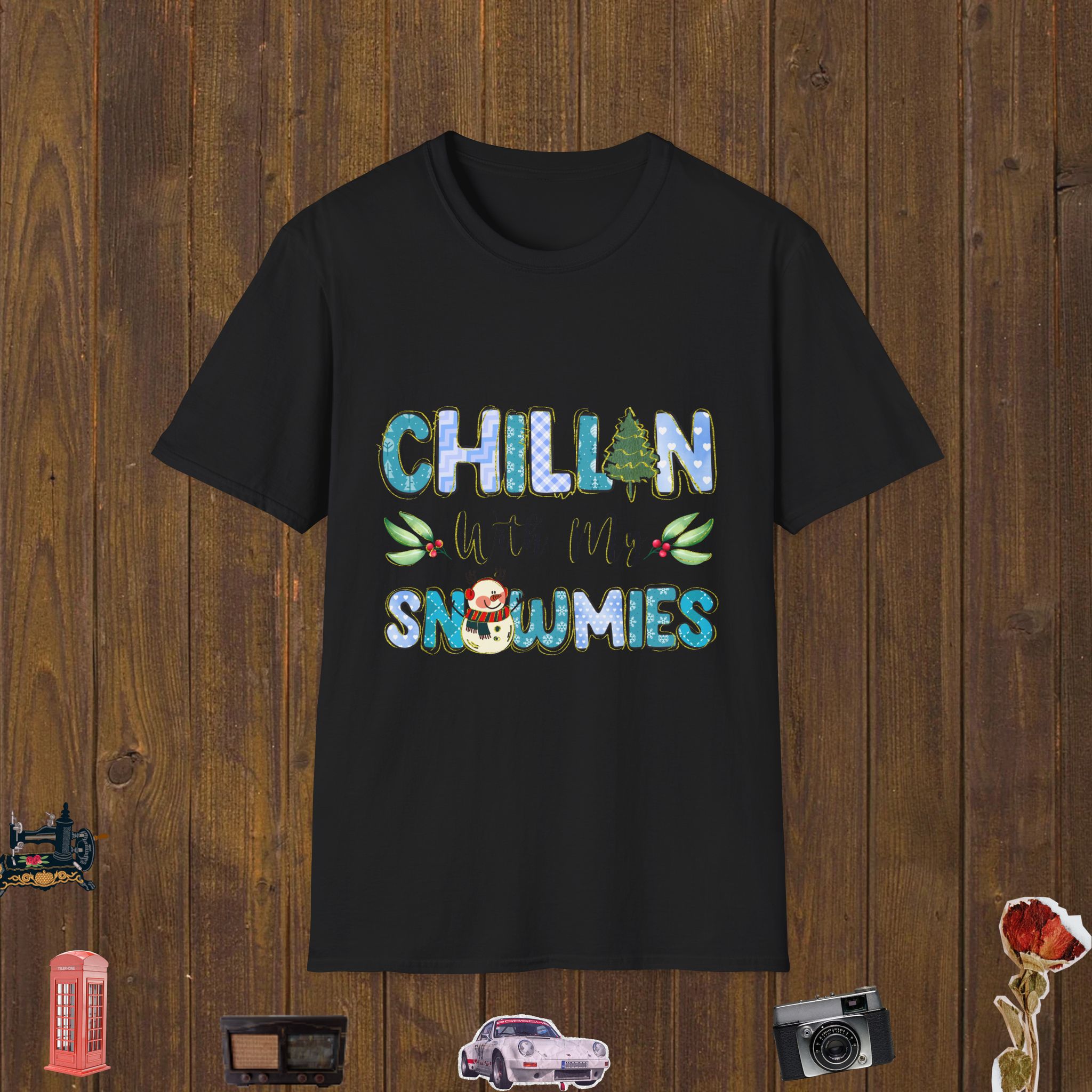 Chilling With Snowmies Unisex Softstyle T-Shirt
