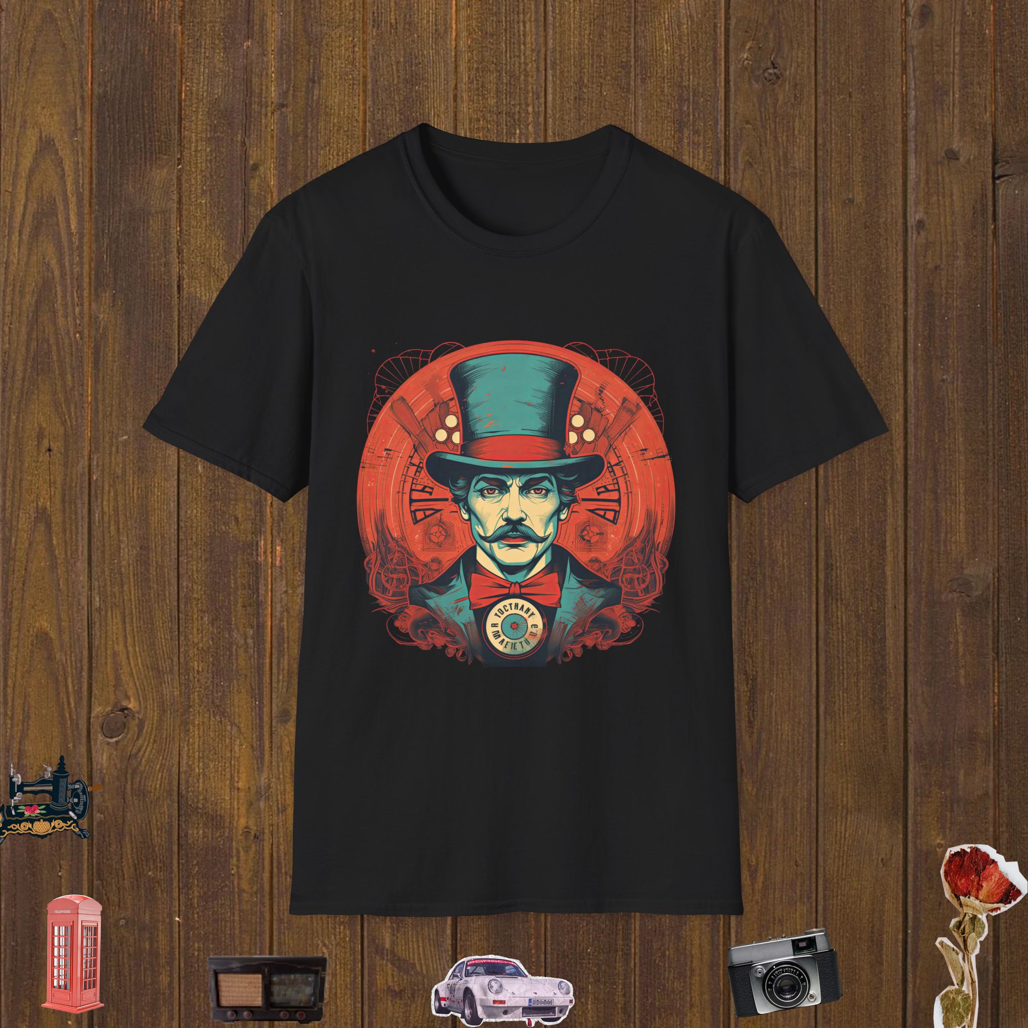 Vintage Circus Ringmaster Unisex Softstyle T-Shirt