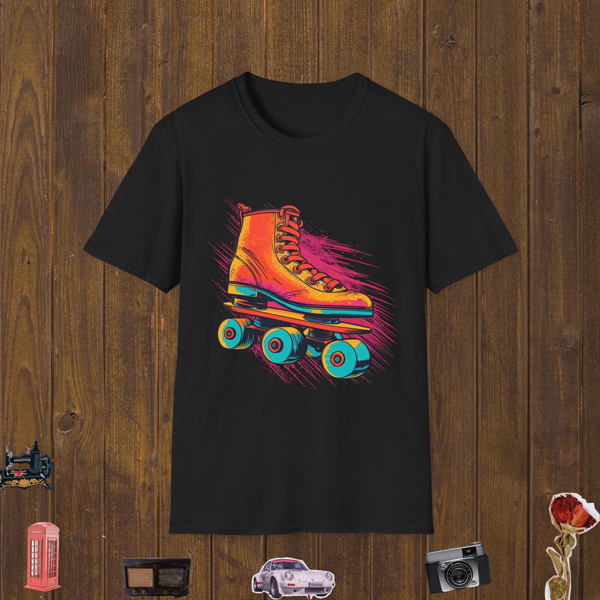 Sunset Skate Pop – Unisex Softstyle T-Shirt