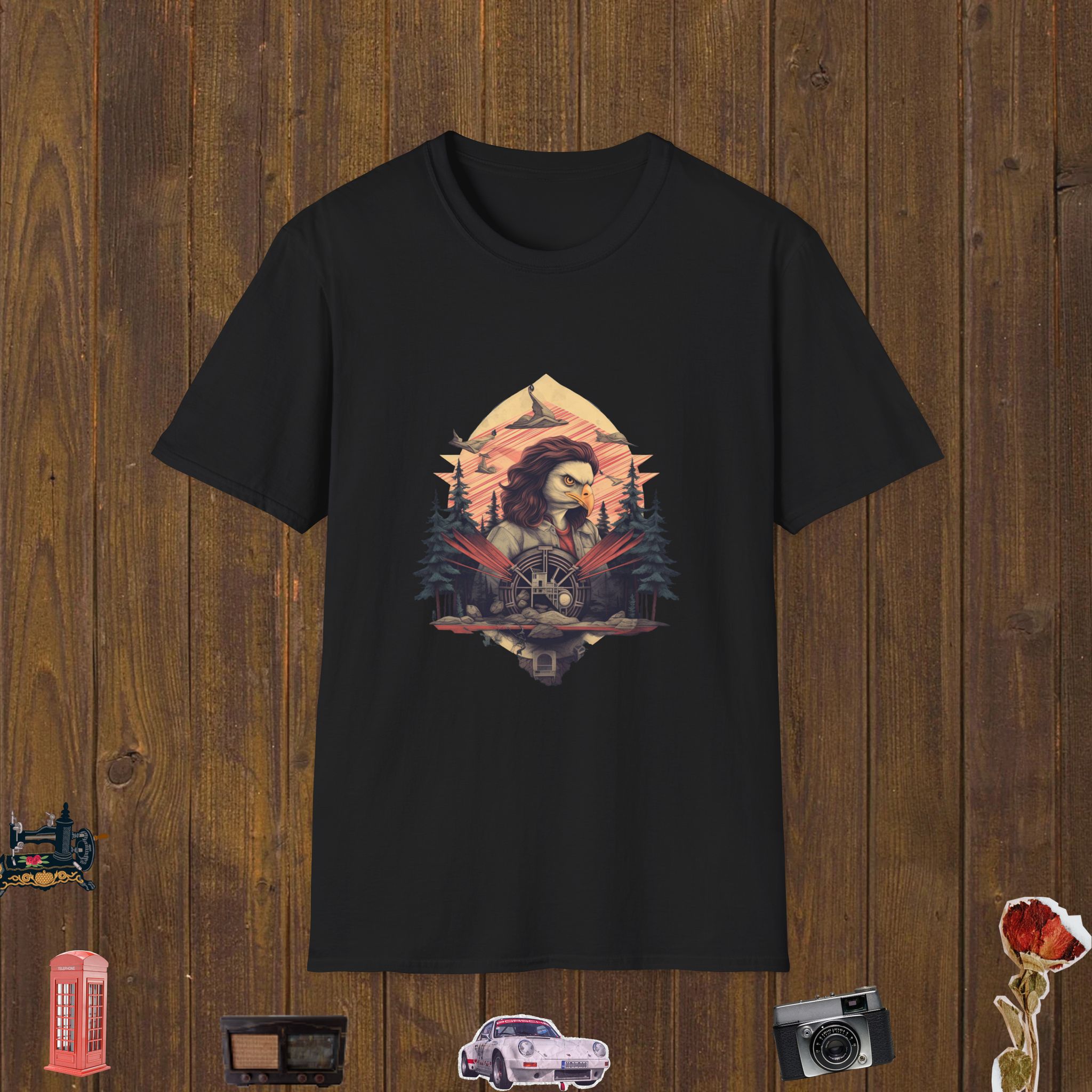 Eagle Spirit Sentinel Unisex Softstyle T-Shirt
