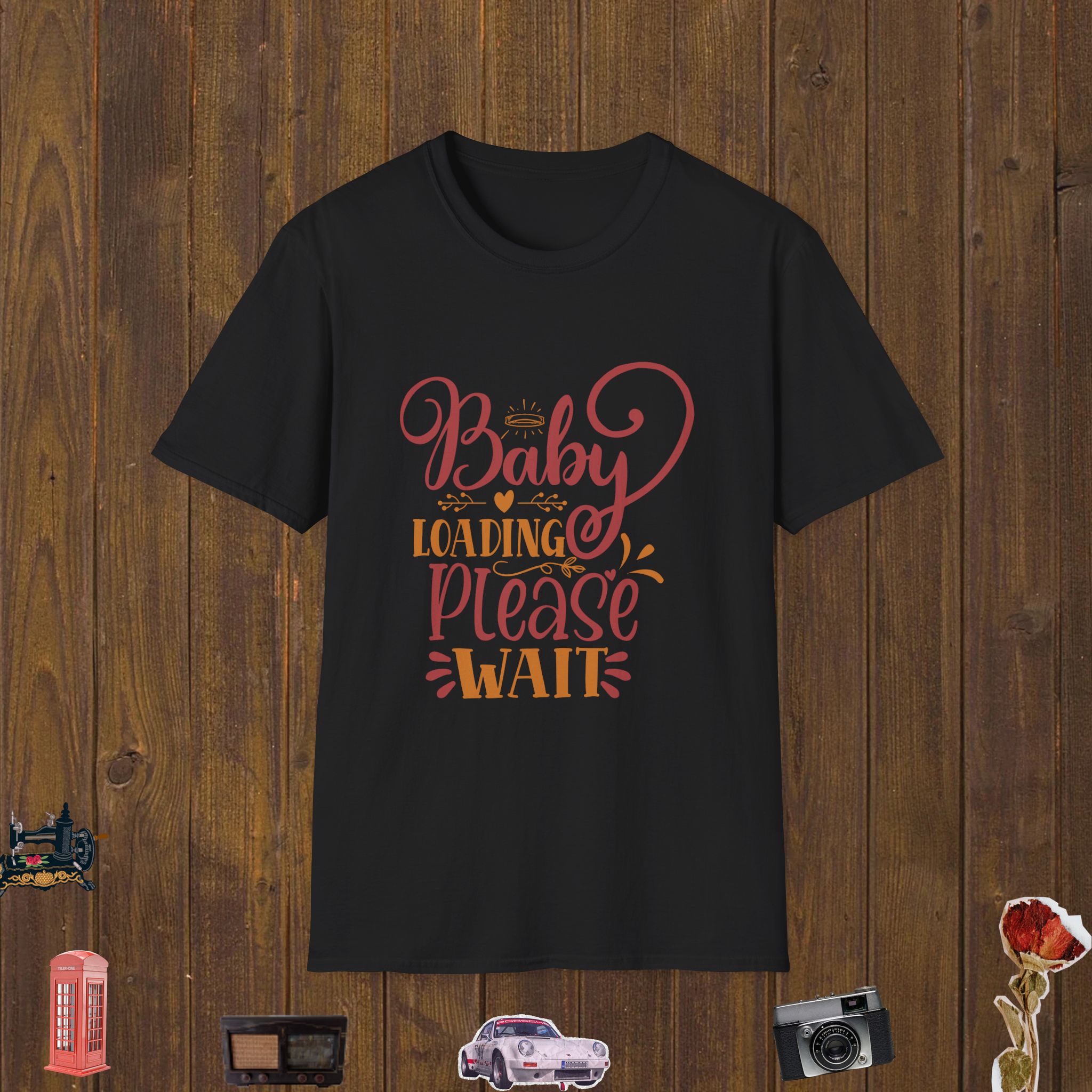 Baby Loading Soon Unisex Softstyle T-Shirt