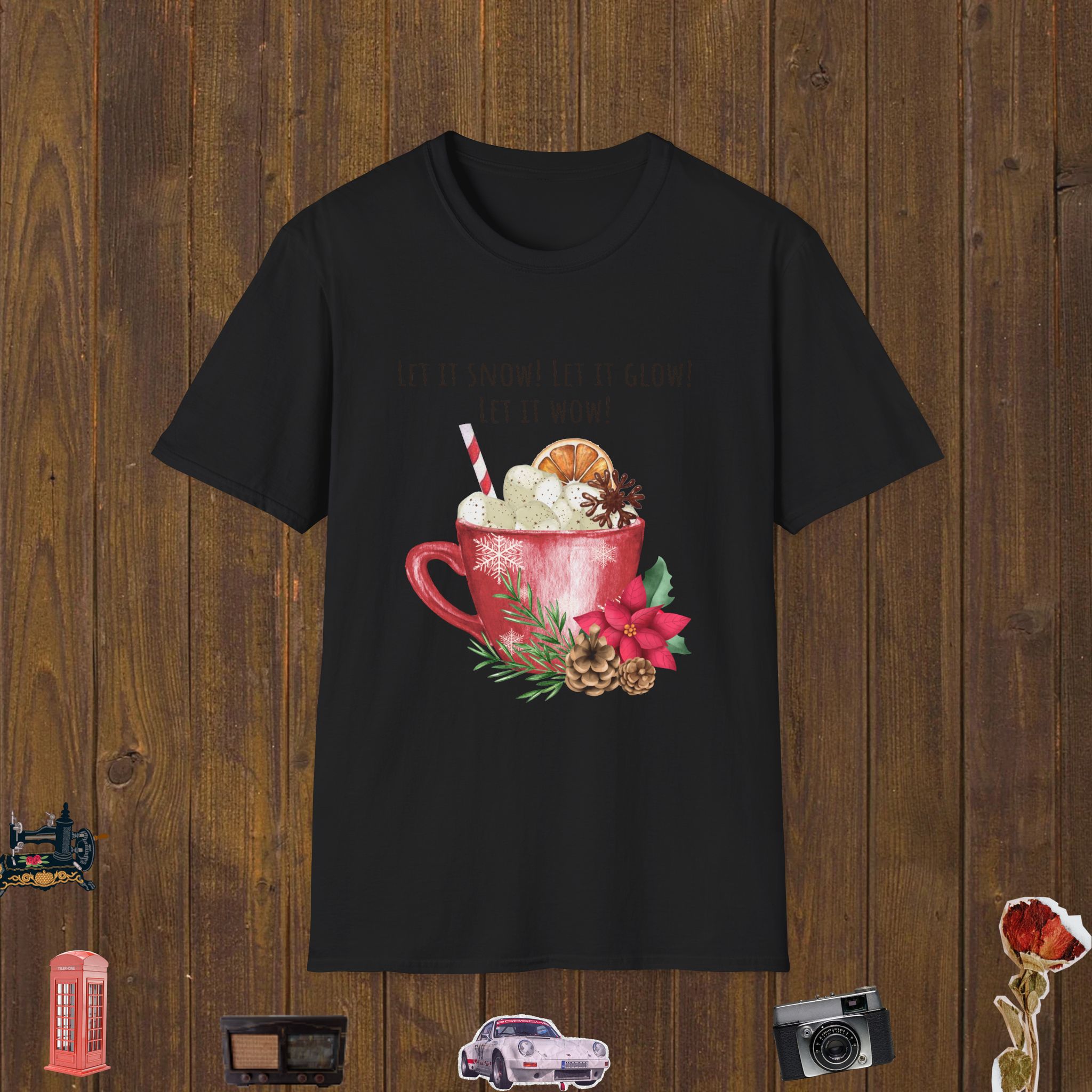 Festive Cocoa Delight Unisex Softstyle T-Shirt