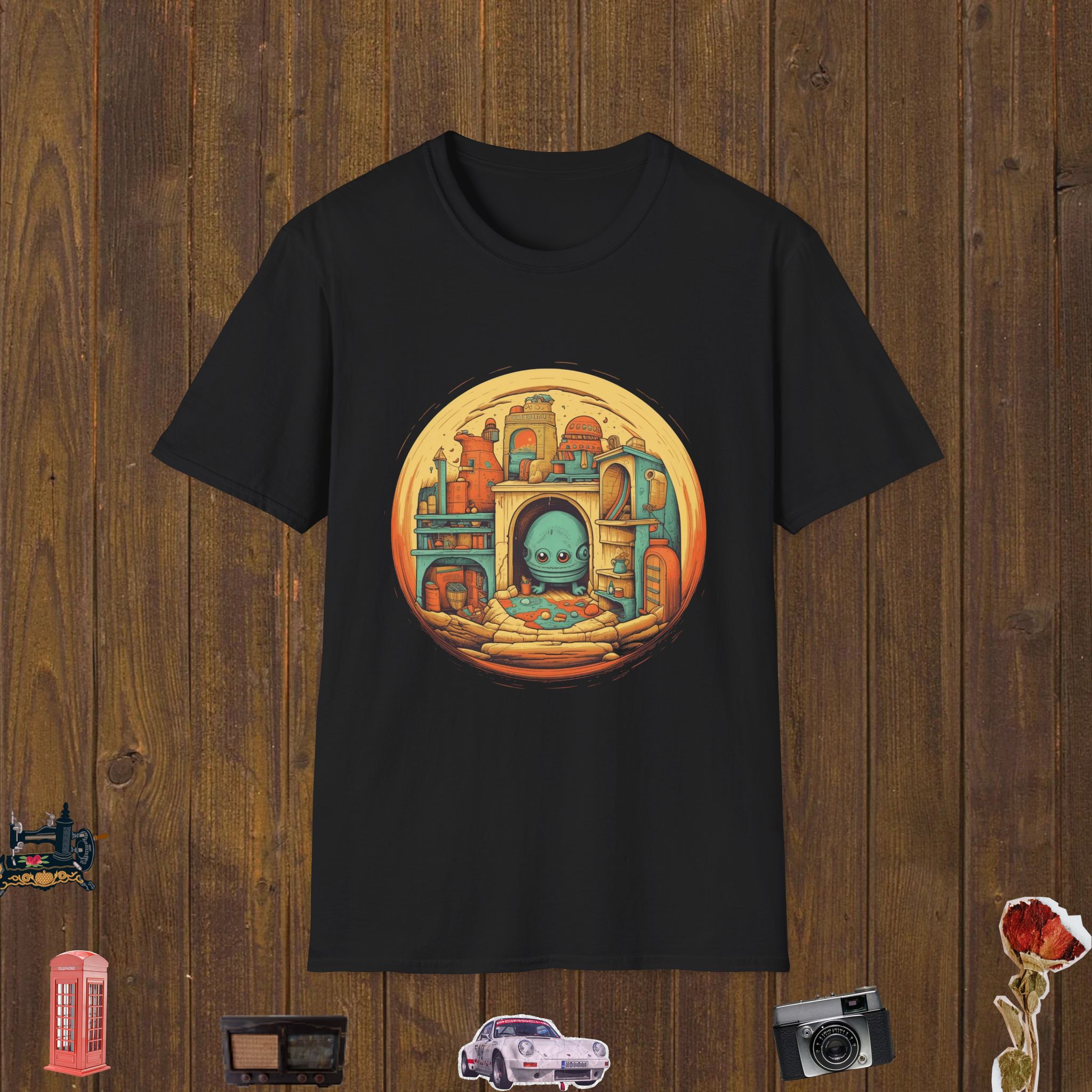 Alien Cottage World Unisex Softstyle T-Shirt