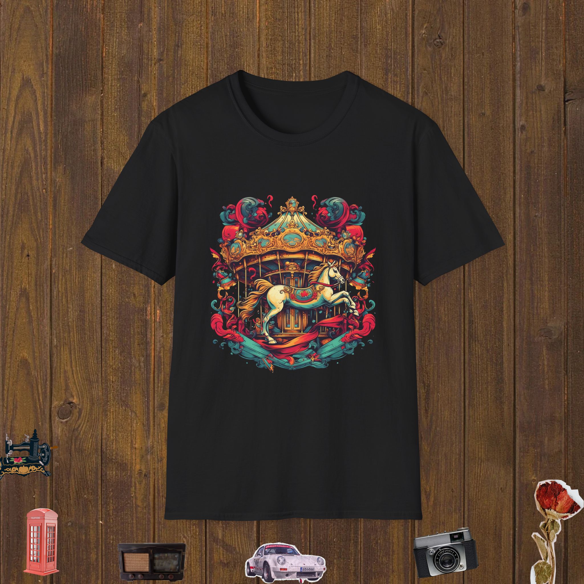 Royal Carousel Horse – Unisex Softstyle T-Shirt