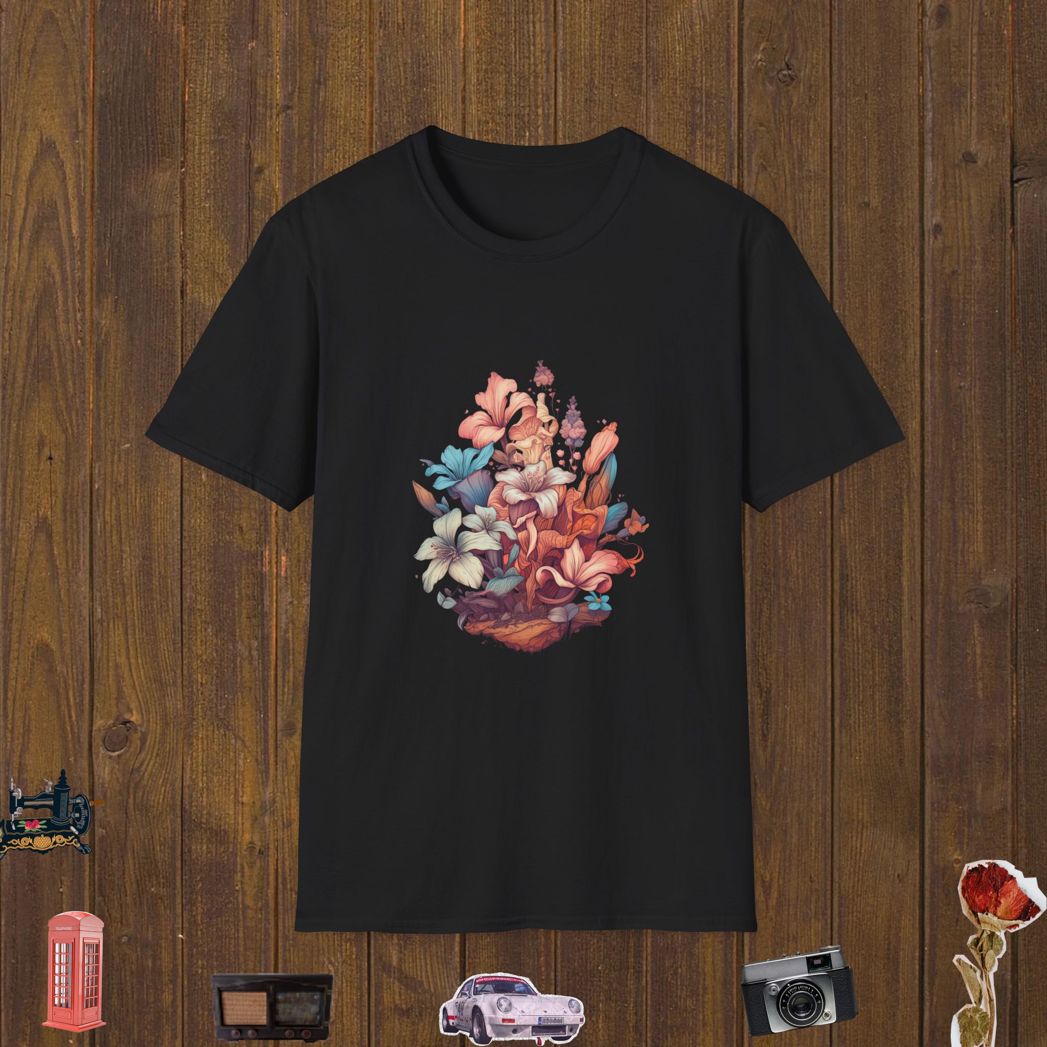 Blooming Garden Harmony Unisex Softstyle T-Shirt