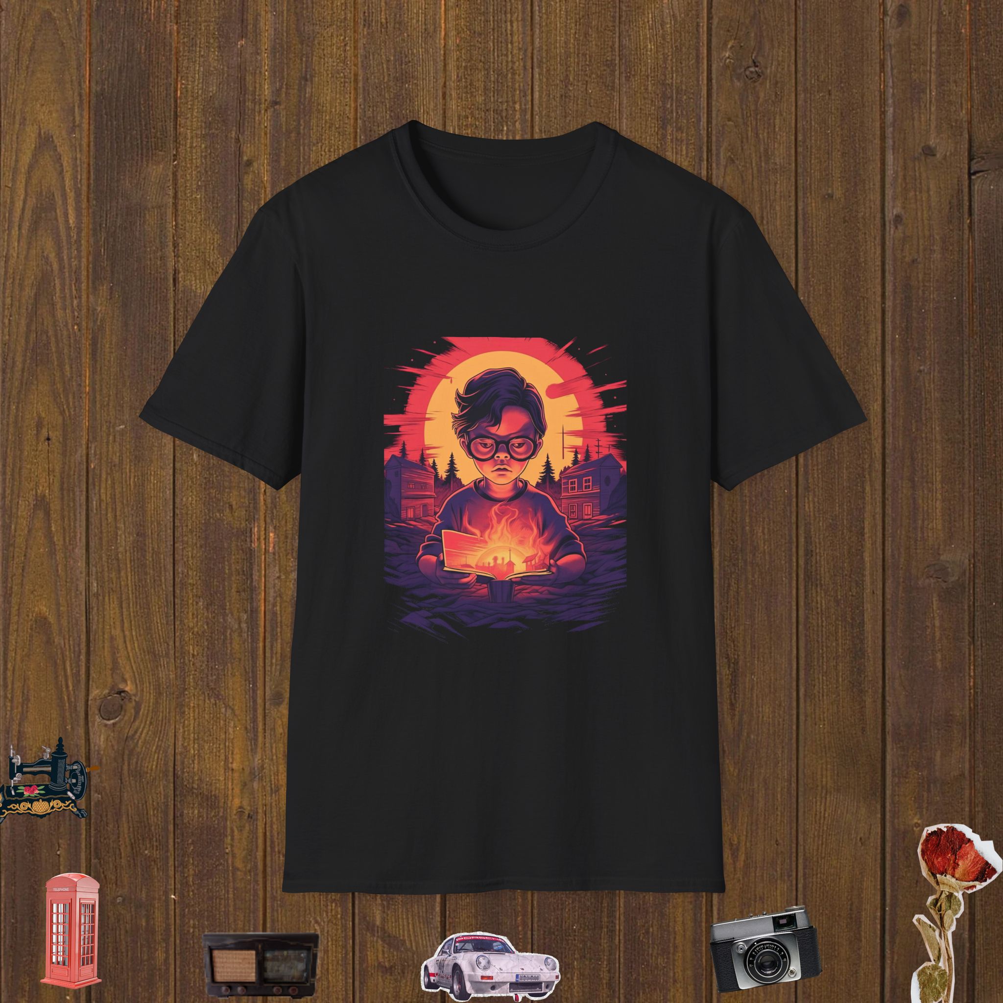 Fiery Book Dream Unisex Softstyle T-Shirt