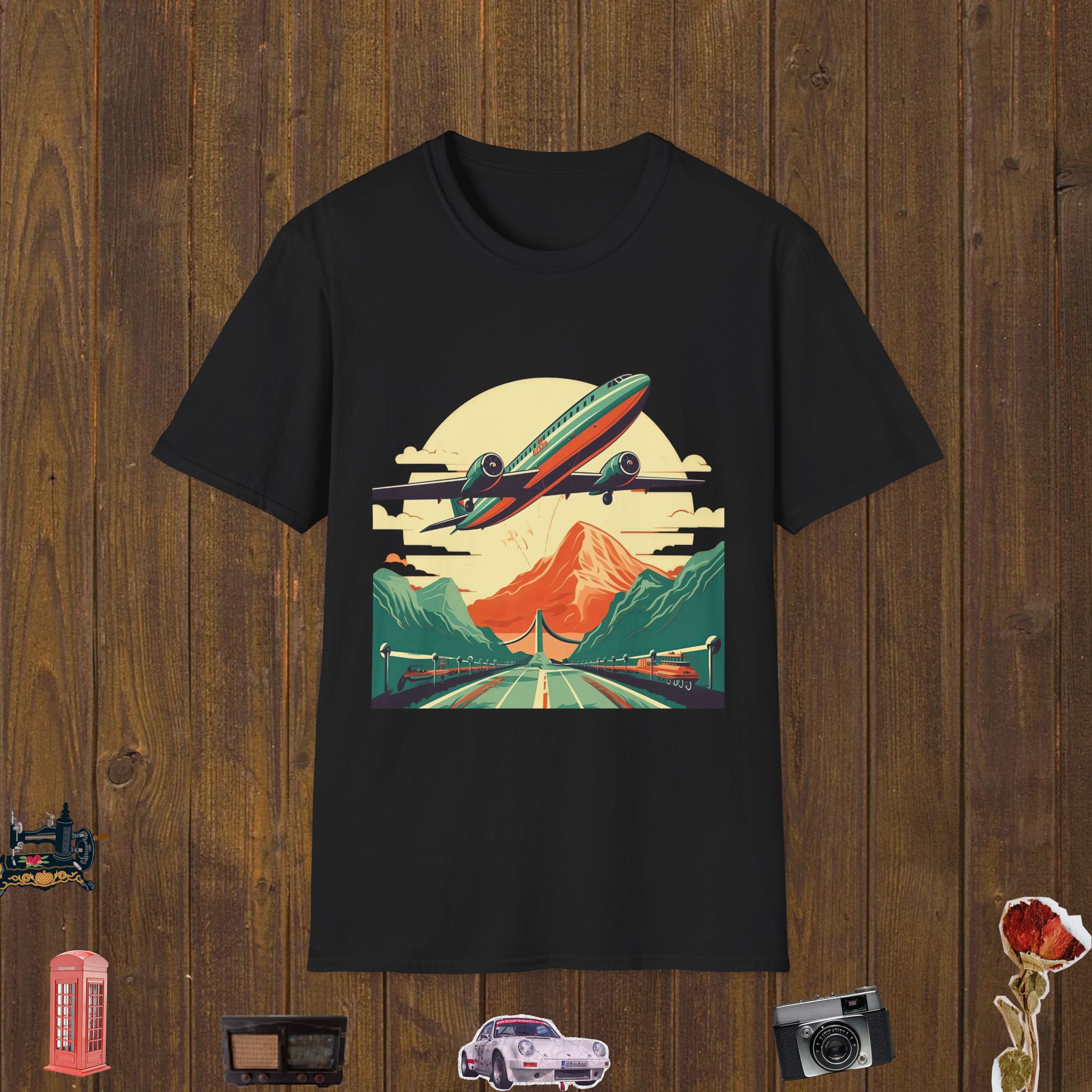 Airborne Overpass Adventure Unisex Softstyle T-Shirt
