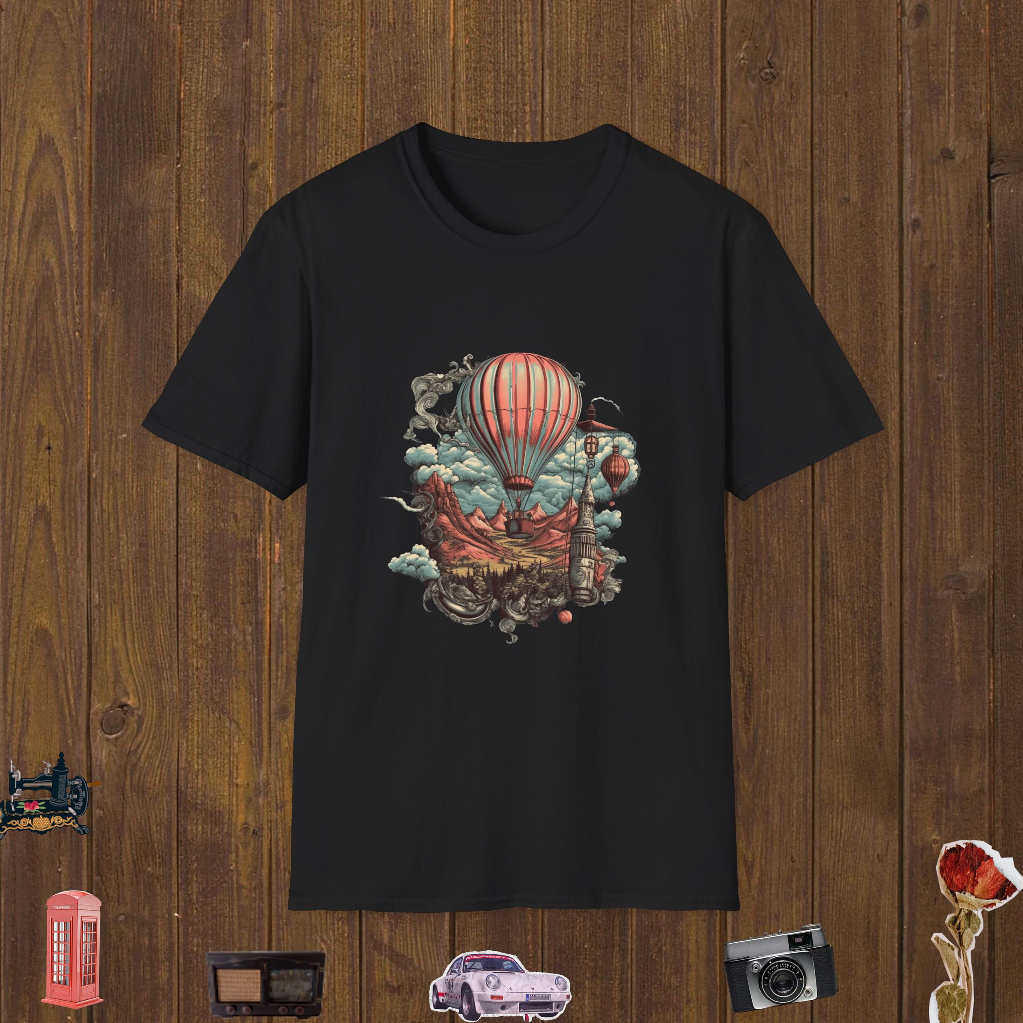 Victorian Sky Voyage – Unisex Softstyle T-Shirt
