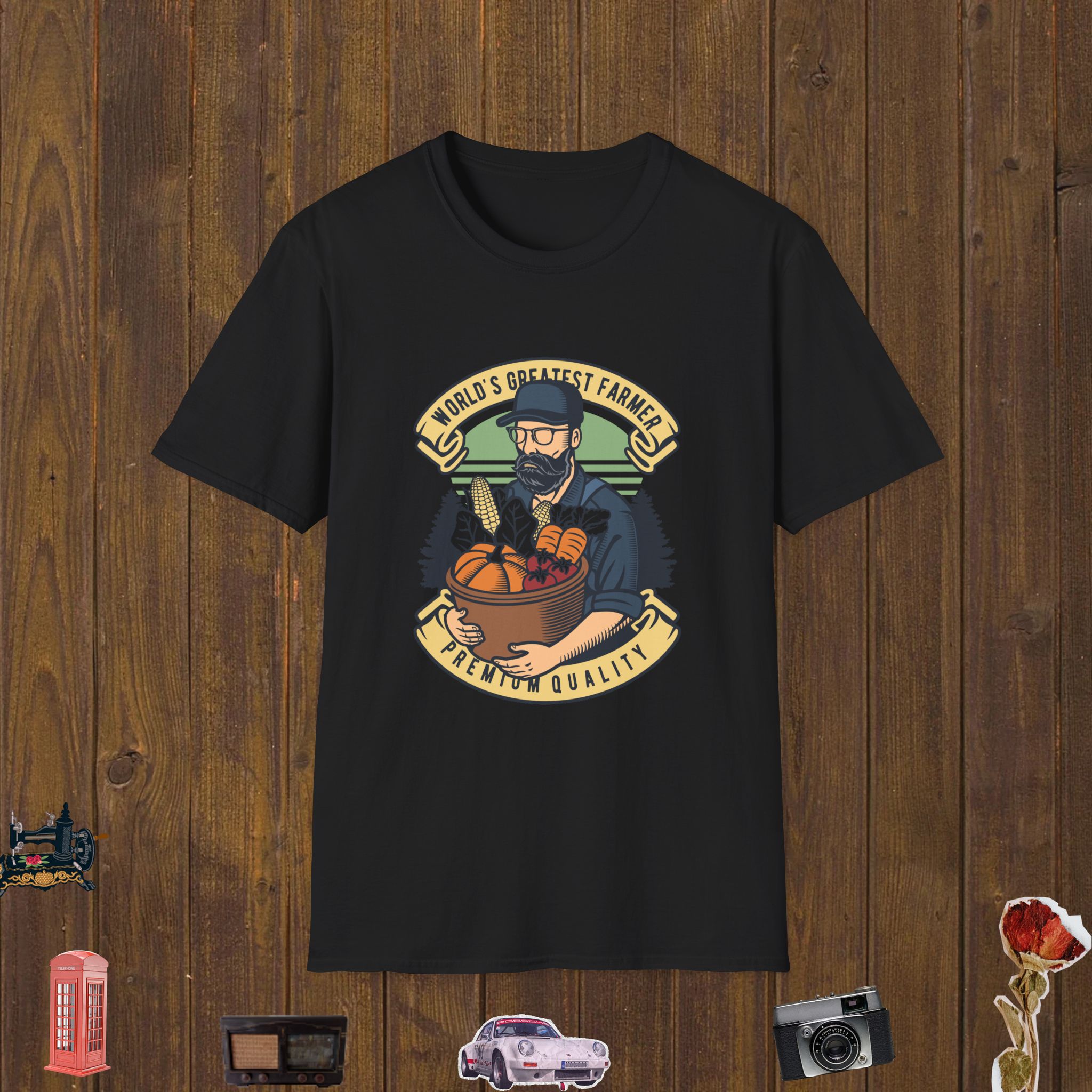 Greatest Farmer Art Unisex Softstyle T-Shirt