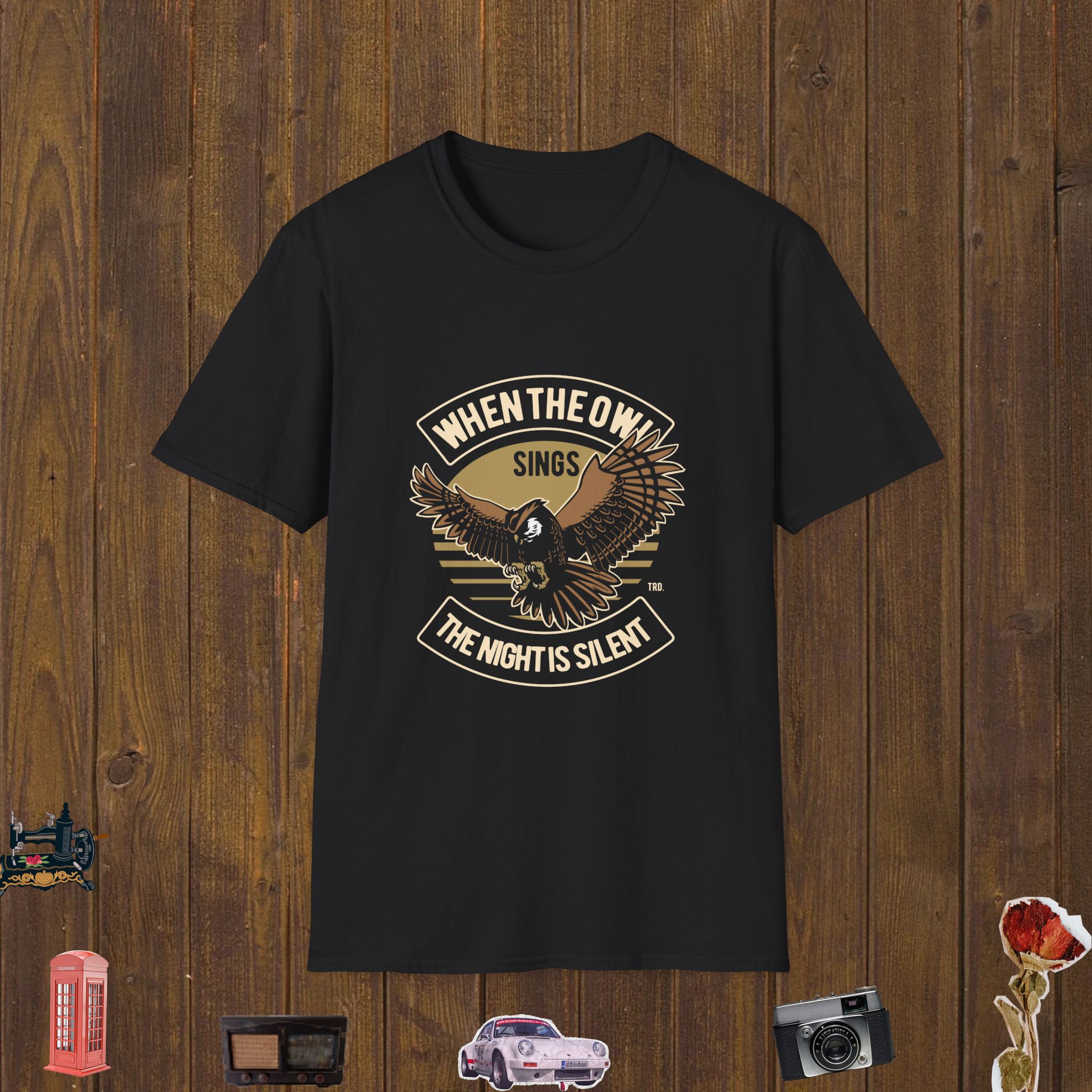 Night Owl Silence Unisex Softstyle T-Shirt
