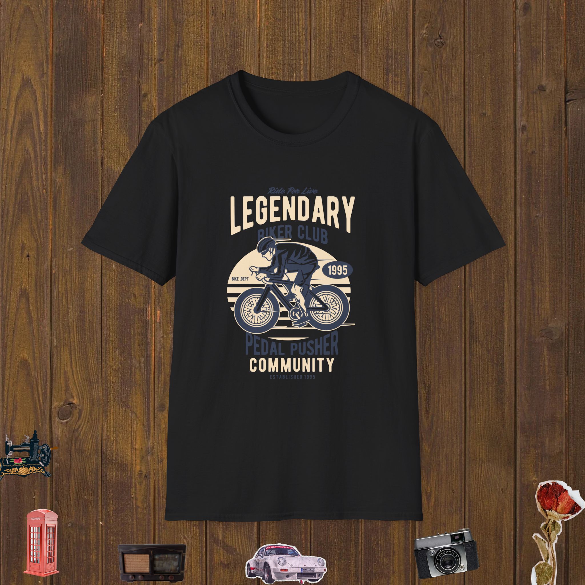 Legendary Cyclist Ride Unisex Softstyle T-Shirt