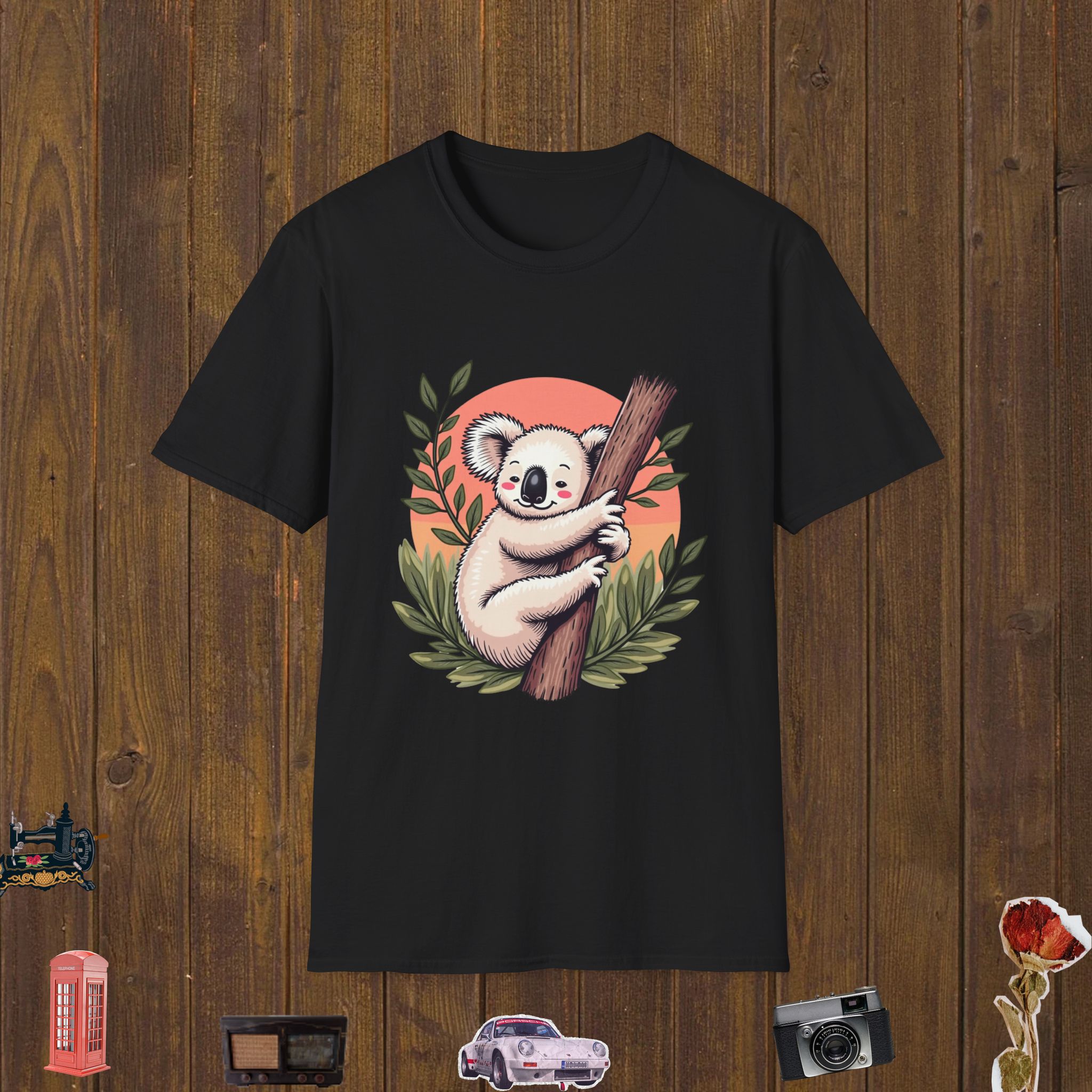 Cute Koala Hug Unisex Softstyle T-Shirt