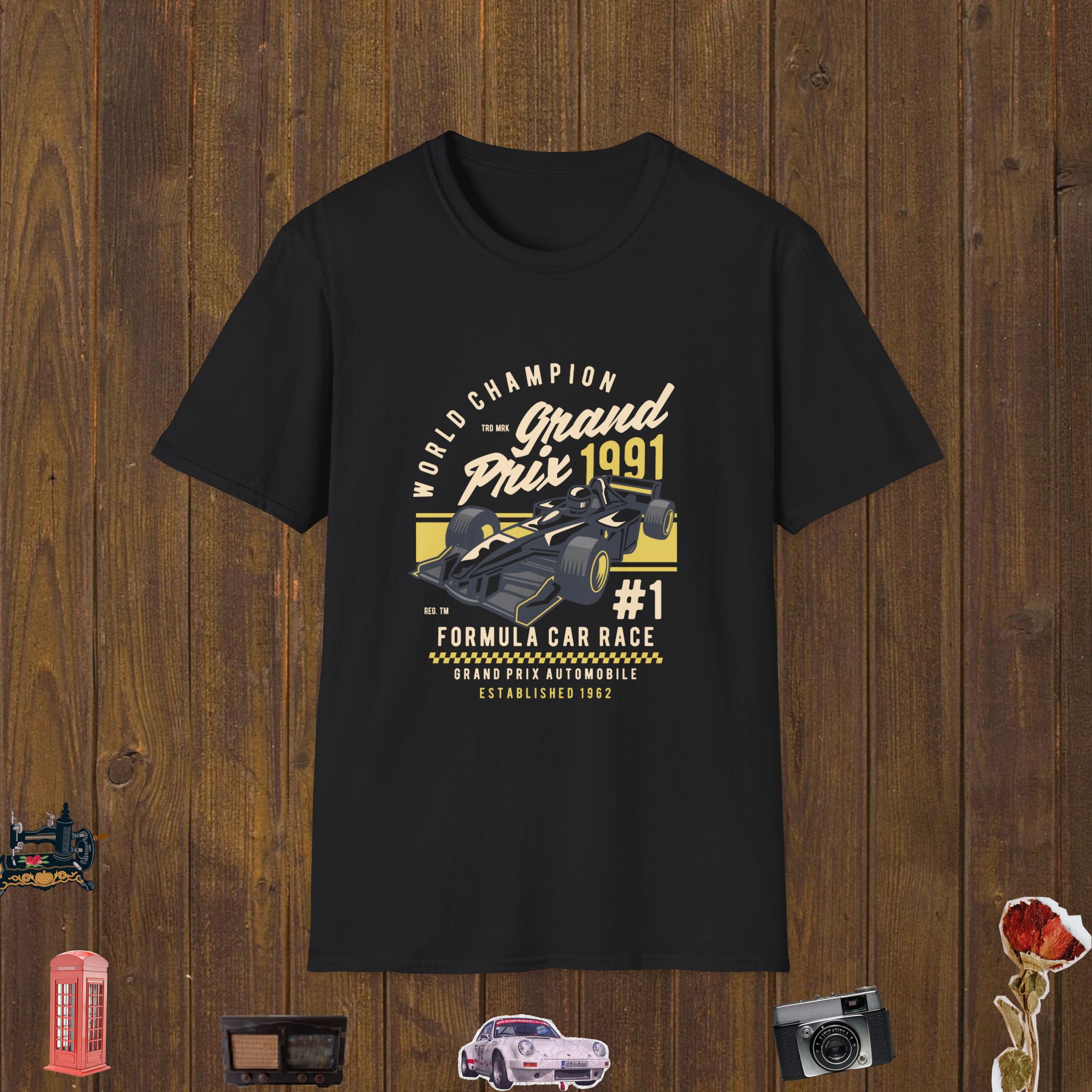 Grand Prix Racer Unisex Softstyle T-Shirt