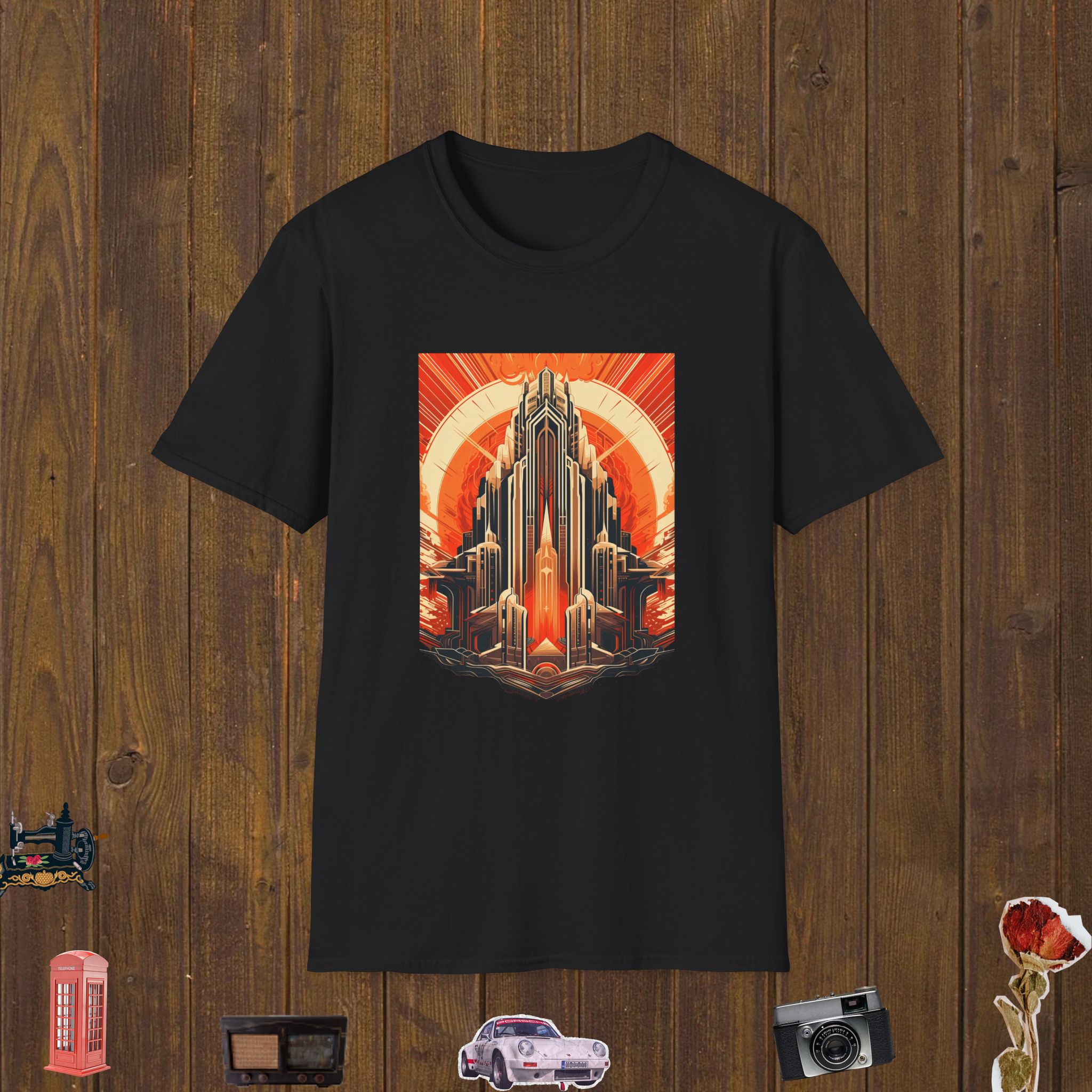 Radiant Deco Spire Unisex Softstyle T-Shirt