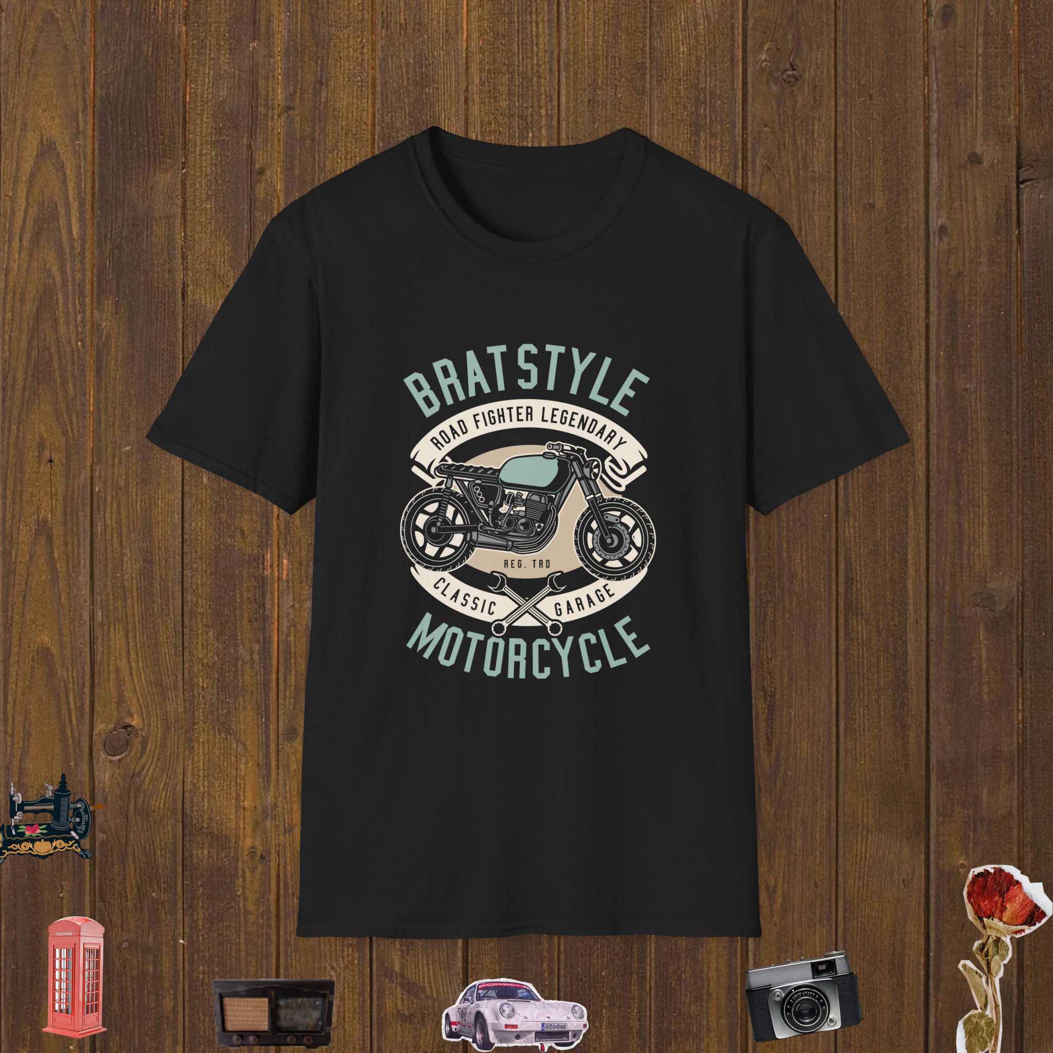 Brat Style Motorcycle Unisex Softstyle T-Shirt