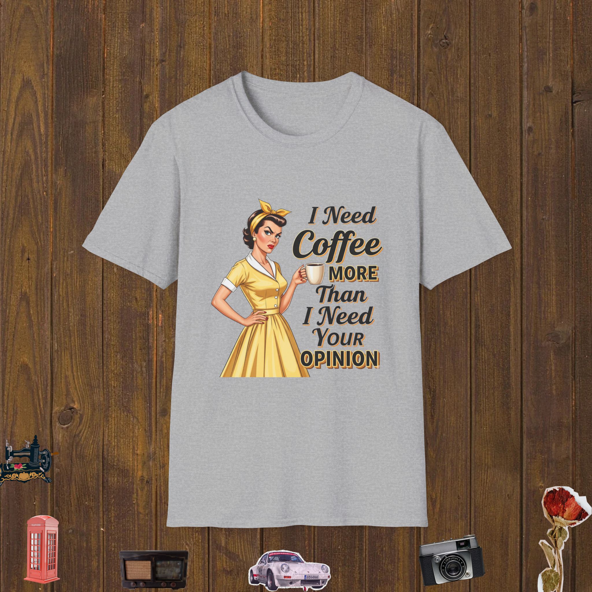 Coffee Before Opinions Unisex Softstyle T-Shirt
