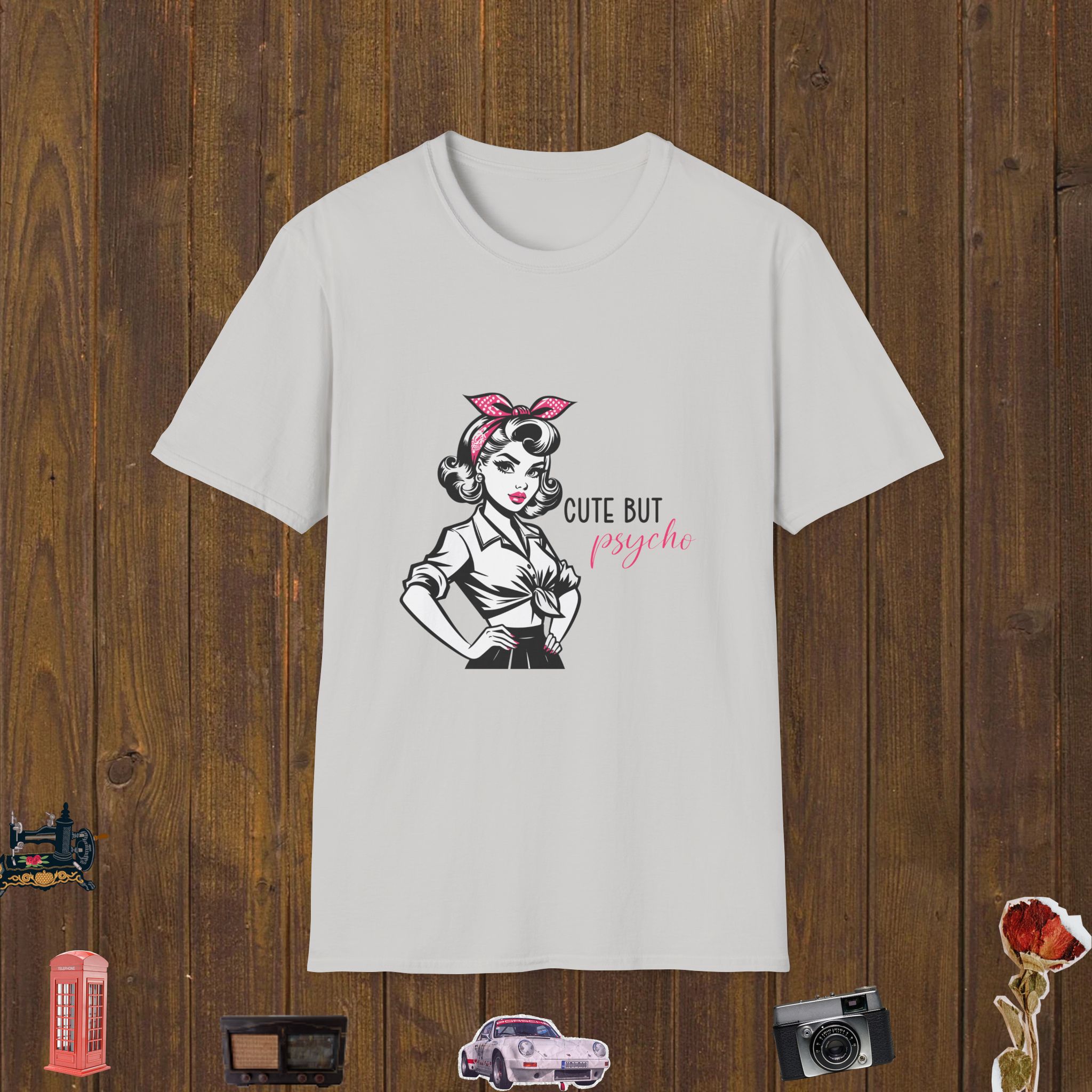 Cute But Psycho Unisex Softstyle T-Shirt